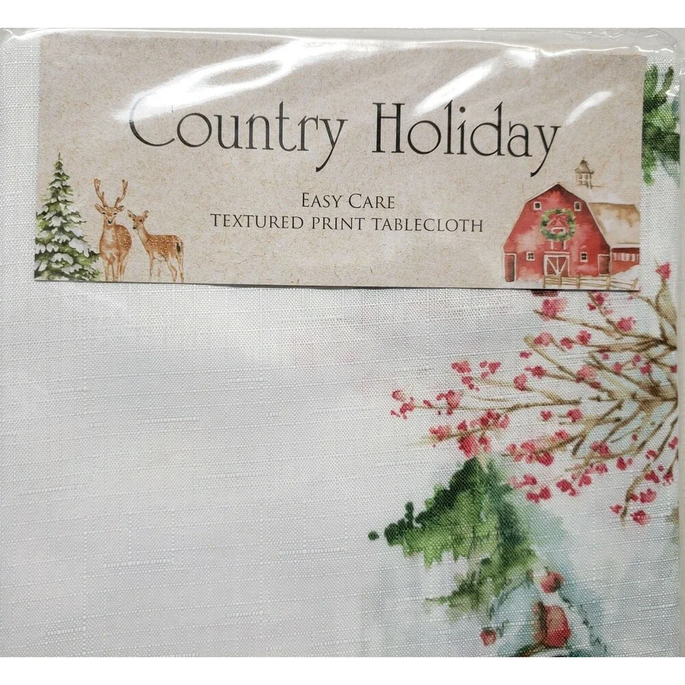 Printed Fabric Tablecloth 60